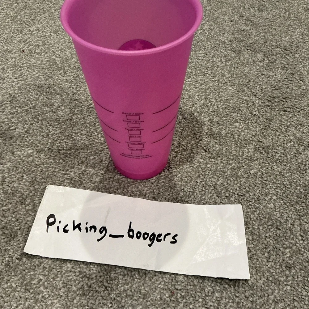 Starbucks Reusable Cold‎ Cups With One Lid, Lot Of 9! 24oz